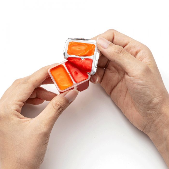 Гуашевые краски HIMI Twin Cup 36*12мл, фіолетовий пластик.пенал (6976939682560) изображение 8