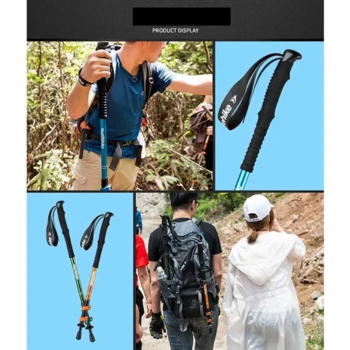 Трекінгові палиці Naturehike 3-сек. Women 6061 AL NH17D001-Z, 57-120 см, алюміній, зелена (6975641885573) зображення 4