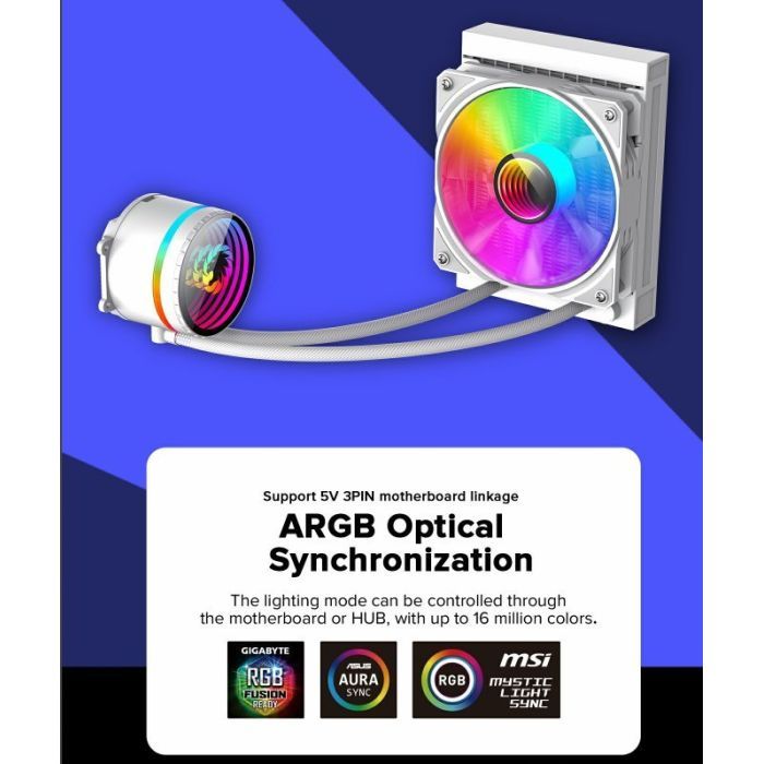 Система рідинного охолодження Gamemax Iceburg 120 WH зображення 11