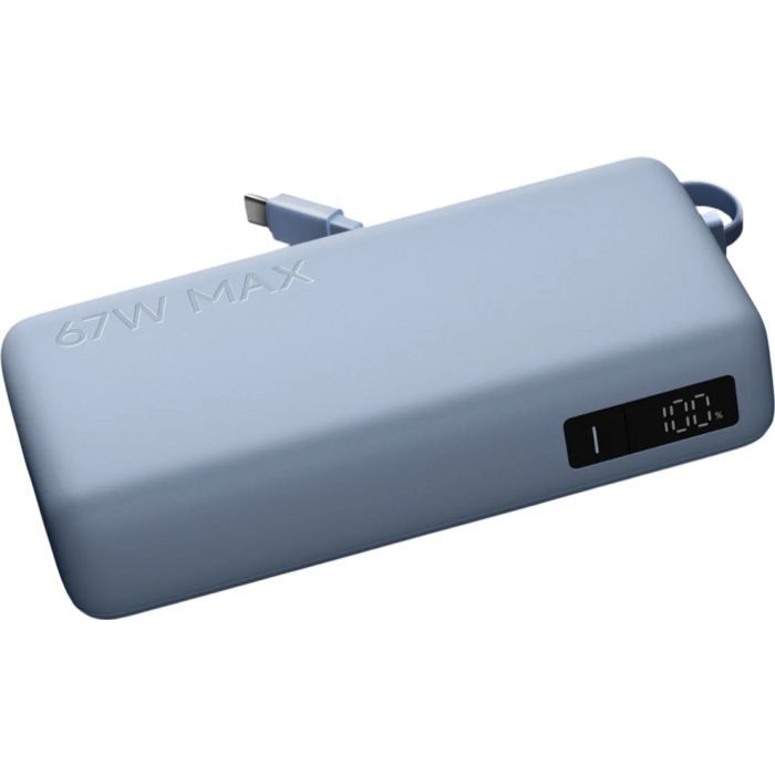 Батарея універсальна Xiaomi 20000mAh 67W Integrated Cable Ice Blue (BHR08O8GL) зображення 4