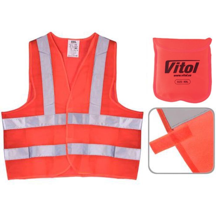 Жилет сигнальный VITOL orange 116B XXL (ЖБ004) изображение 2