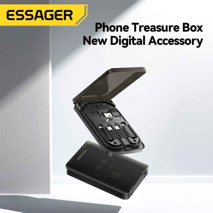 Дата кабель USB charging cable set Treasure box 0.28m Essager (ECJHZ-JH01-P) зображення 6