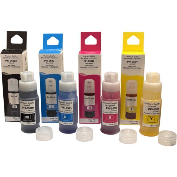 Чорнило Premium Quality Canon PFI-050 (SETPFI-050) 4*70ml pigment, IPF TC-20/TC-20M (70265172)