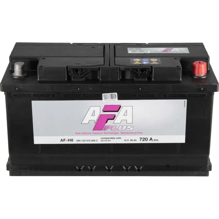 Аккумулятор автомобильный AFA 90Ah-12v (353х175х190), R, EN720 (590 122 072)