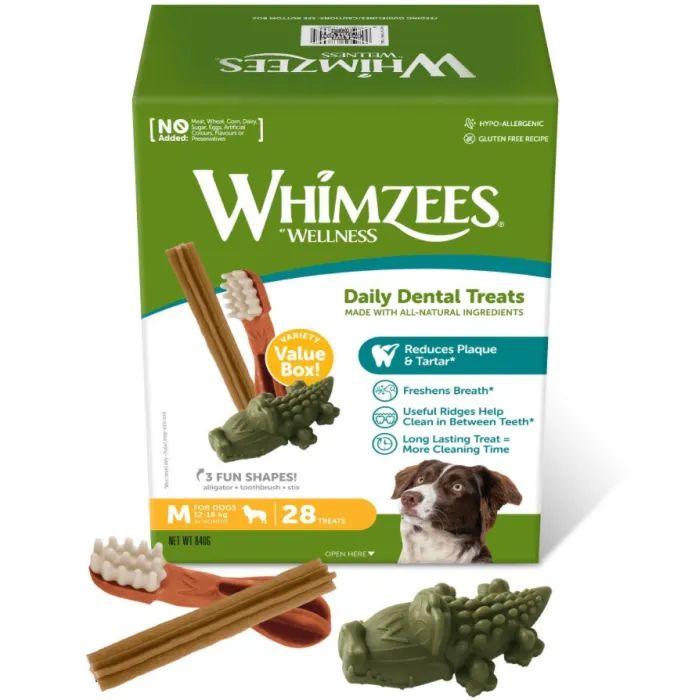 Ласощі для собак Whimzees Variety Value Box M 28 шт (8718627754986)