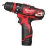 Шуруповерт Milwaukee M12 BDDXKIT-202C Li-Ion 2x2Ah, 3 насадки. (4933447836) зображення 2