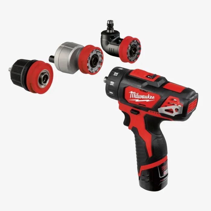 Шуруповерт Milwaukee M12 BDDXKIT-202C Li-Ion 2x2Ah, 3 насадки. (4933447836) зображення 5