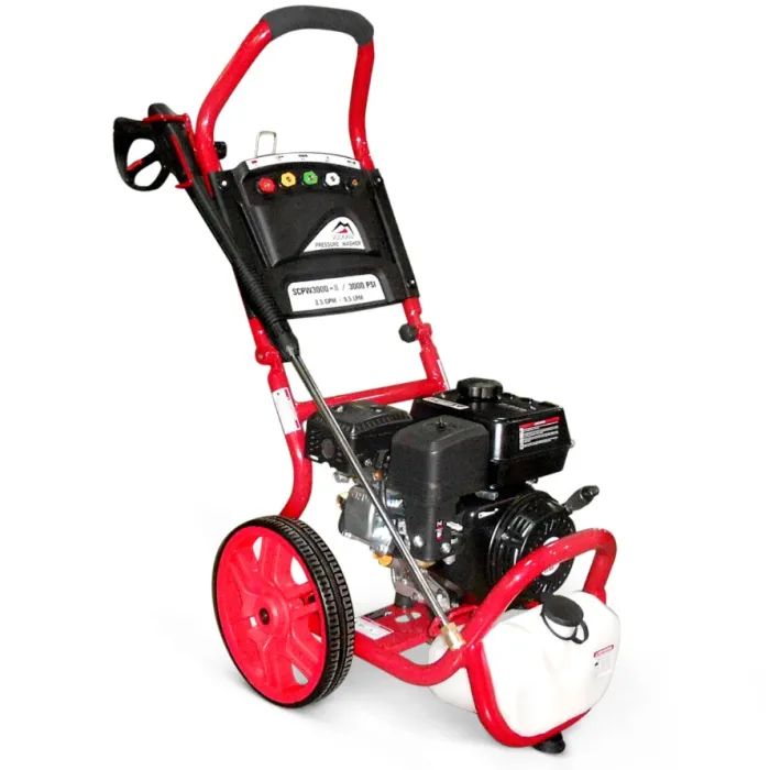 Мойка высокого давления Vulkan SCPW3000-II, 200bar 498л/ч, бенз. двигатель, колеса (SCPW3000-II)