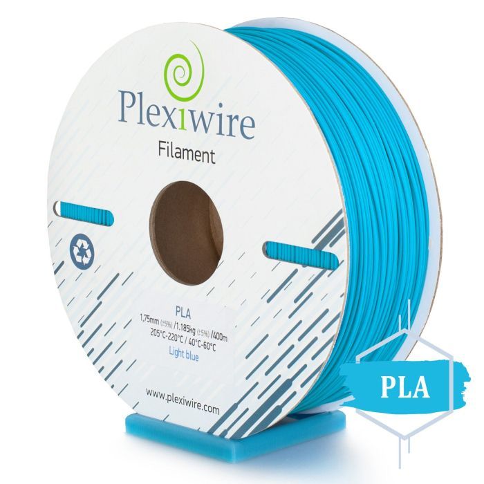 Пластик для 3D-принтера Plexiwire PLA1.75mm 1.2kg/400m Blue light (PLA-516400)