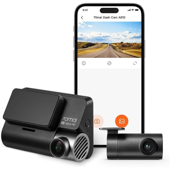 Відеореєстратор Xiaomi 70mai HDR Dash Cam Set 4K A810-2 (1021346) зображення 3
