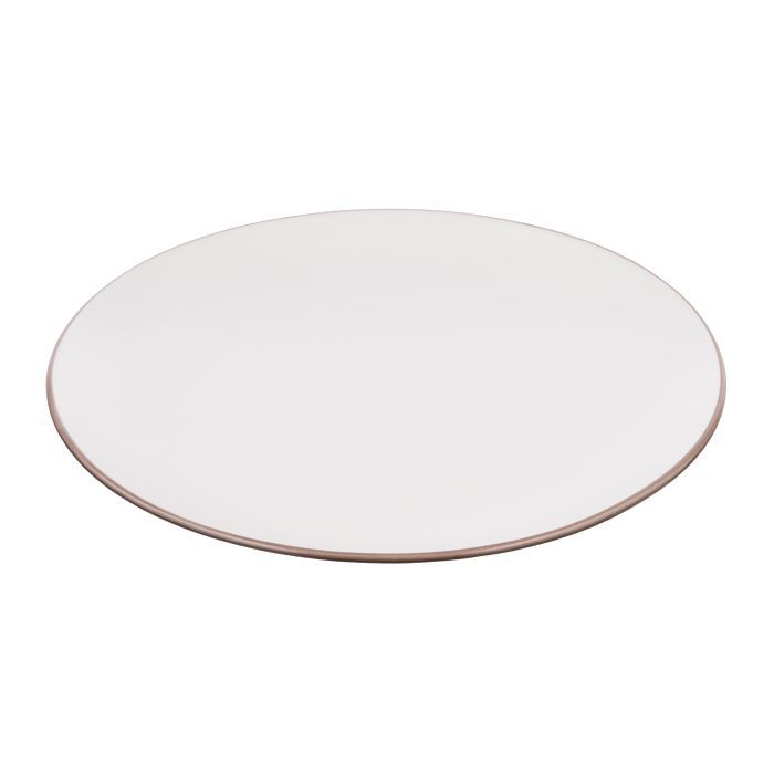 Тарілка Ardesto Asti, 790мл, 20.2см, кераміка, біло-бежевий (AR1420AB)