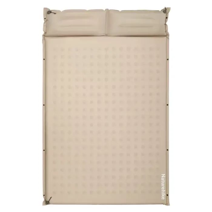 Туристический коврик Naturehike CNK2550WS025, вологостійкий, 200х130х6 см, бежевий (6977465868756)