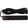 Мережевий фільтр живлення PowerPlant 5м, 5 розеток (JY-1056/5) (EX610723) зображення 2