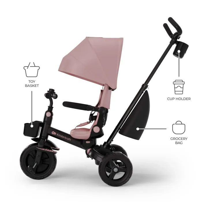 Детский велосипед Kinderkraft Aveo 2 Plus Pink (KRAVEO02PNK0000) (5902533929467) изображение 6
