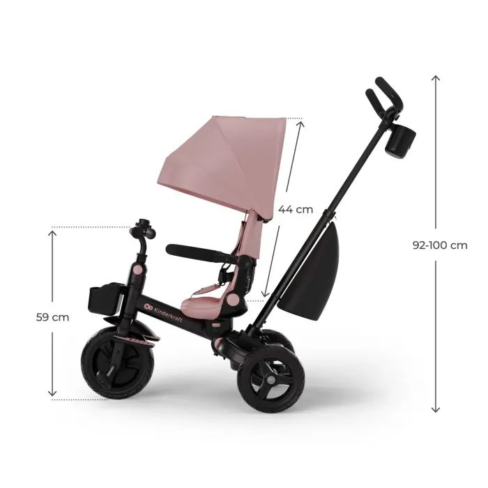 Детский велосипед Kinderkraft Aveo 2 Plus Pink (KRAVEO02PNK0000) (5902533929467) изображение 7