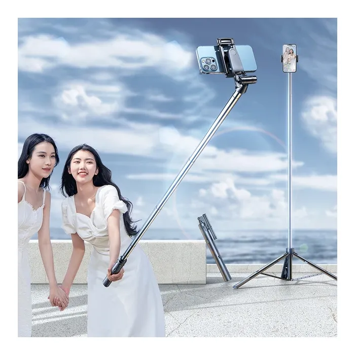 Монопод для селфі RTAKO трипод ZP220 Pro Ultra-Wide Angle Selfie Stick Black (6942063213376) зображення 3