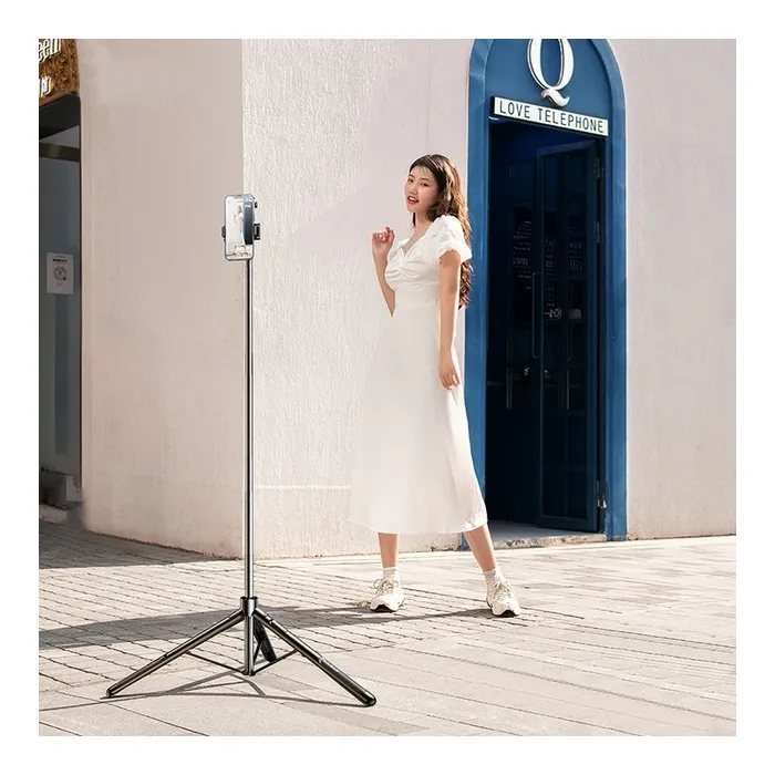 Монопод для селфі RTAKO трипод ZP220 Pro Ultra-Wide Angle Selfie Stick Black (6942063213376) зображення 6