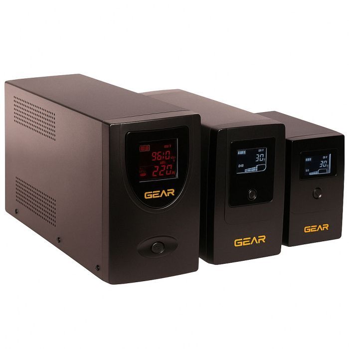 Пристрій безперебійного живлення GEAR GU-1000PLCD зображення 4