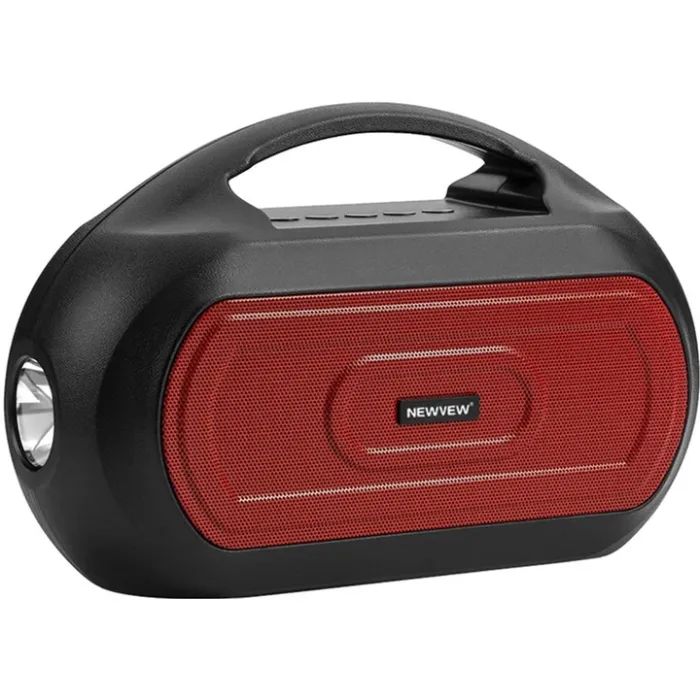 Акустическая система NEWVEW NV-V50 Solar Panel/BT/USB/TF/FM/AUX Red (NWVW-NV-V50-RD)
