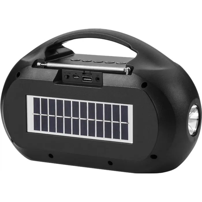 Акустическая система NEWVEW NV-V50 Solar Panel/BT/USB/TF/FM/AUX Red (NWVW-NV-V50-RD) изображение 2