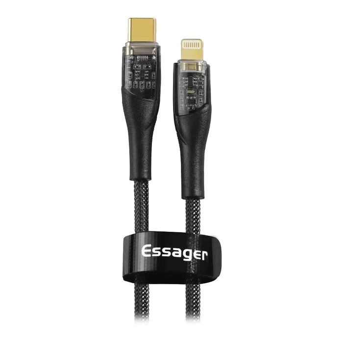 Дата кабель USB-C to Lightning 1.0m 3A black Essager (EXCTL-XJ01-P)