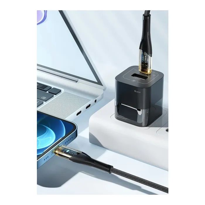 Дата кабель USB-C to Lightning 1.0m 3A black Essager (EXCTL-XJ01-P) изображение 5