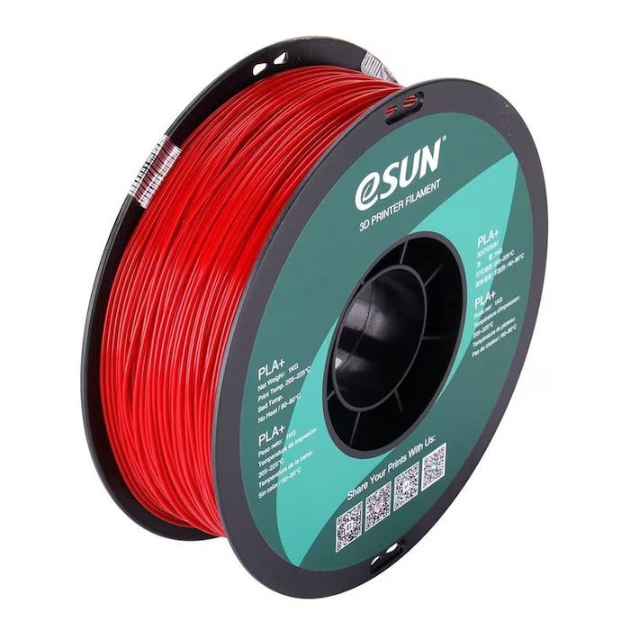 Пластик для 3D-принтера eSUN PLA+ 1.75мм, 1кг, Fire eng Red (PLA+P175FR1)