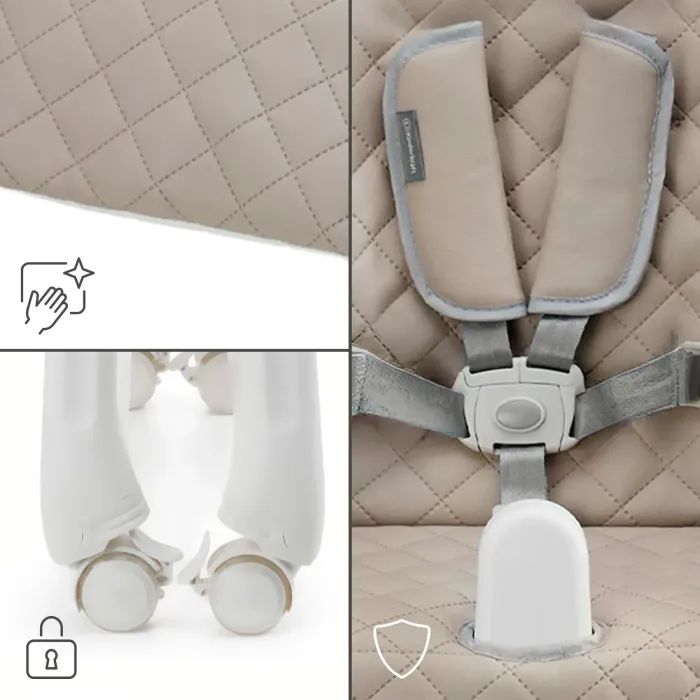 Стілець для годування Kinderkraft Tulo Beige (5902533928781) зображення 9