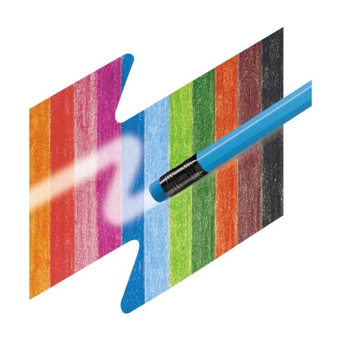 Карандаши цветные Faber-Castell з гумкою, шестигранні,12 кольорів (116612) (16796) изображение 4