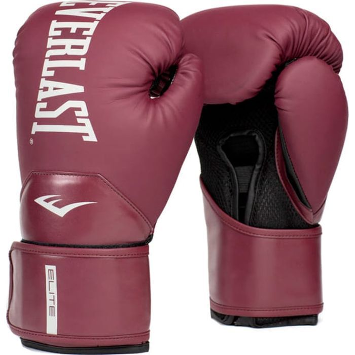 Боксерские перчатки Everlast Elite 2 Boxing Glove P00003270 чорний, золотий 10 унцій (009283623708)
