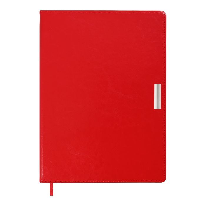 Еженедельник Buromax недатированный SALERNO, L2U, A4, красный, штуч.кожа, 336 страниц (BM.2099-05)