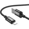 Дата кабель USB 2.0 AM to Lightning 3.0m X91 Radiance black HOCO (6931474788702) зображення 4