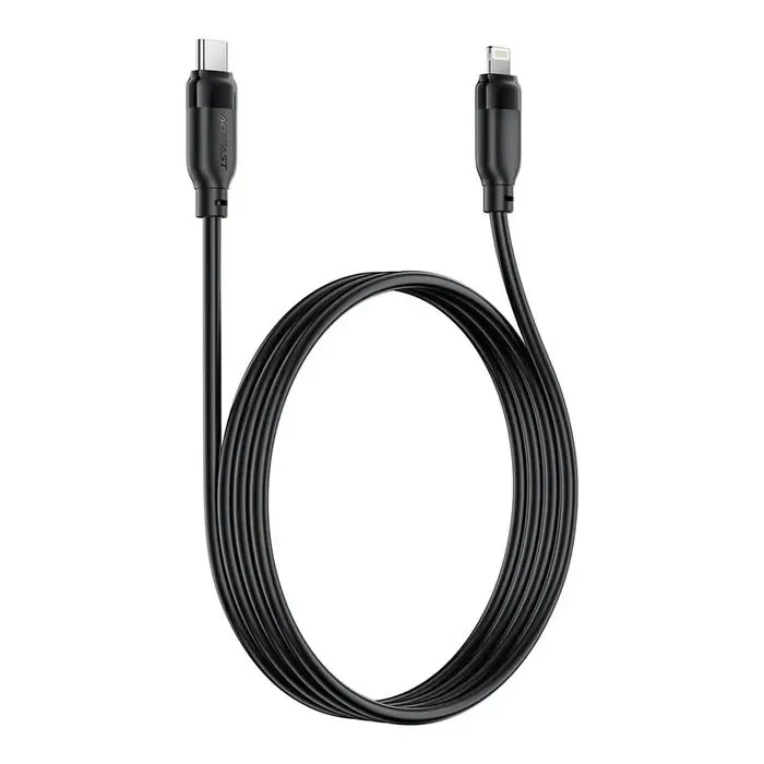 Дата кабель USB 2.0 AM to Lightning 2.0m 30W TPU black Acefast (6974316286288) изображение 4