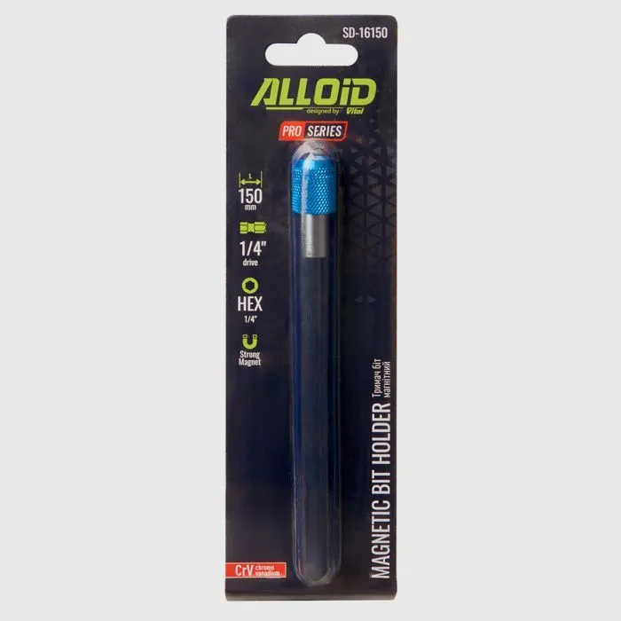 Тримач для біт Alloid Pro, магнітний, з фіксатором, 150мм (SD-16150) зображення 4