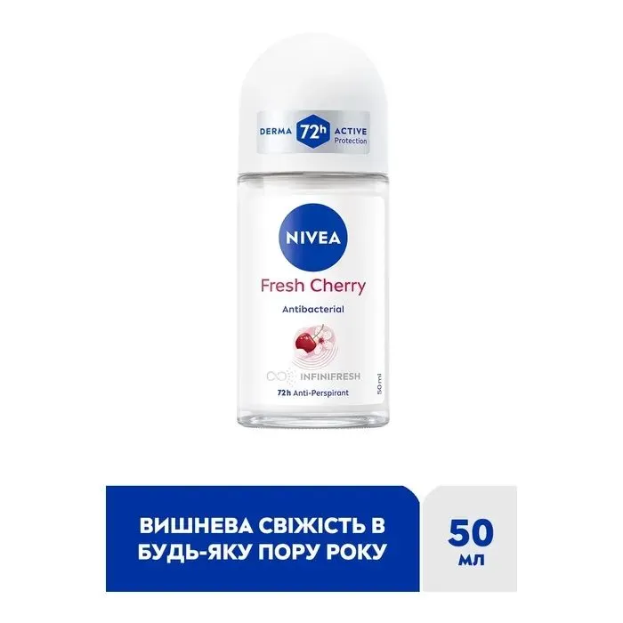 Антиперспірант Nivea Fresh Cherry Anti-Perspirant 50 мл (4005900728340) зображення 2