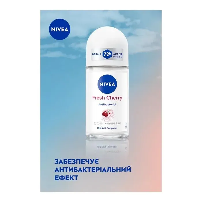Антиперспірант Nivea Fresh Cherry Anti-Perspirant 50 мл (4005900728340) зображення 5