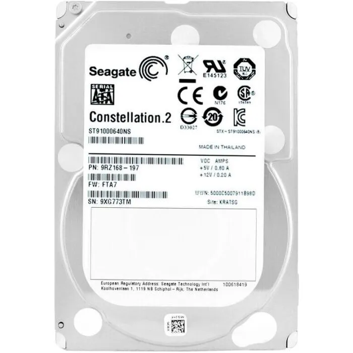 Жесткий диск для сервера 2.5" 1TB Seagate (# ST91000640NS #) изображение 2