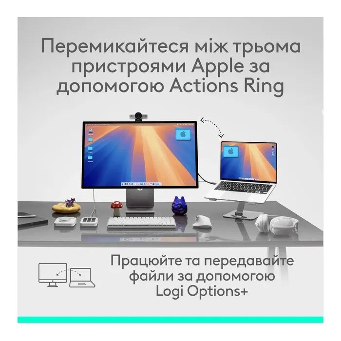 Мышка Logitech MX Master 4 for Mac Performance Bluetooth Space Black (910-007577) изображение 10