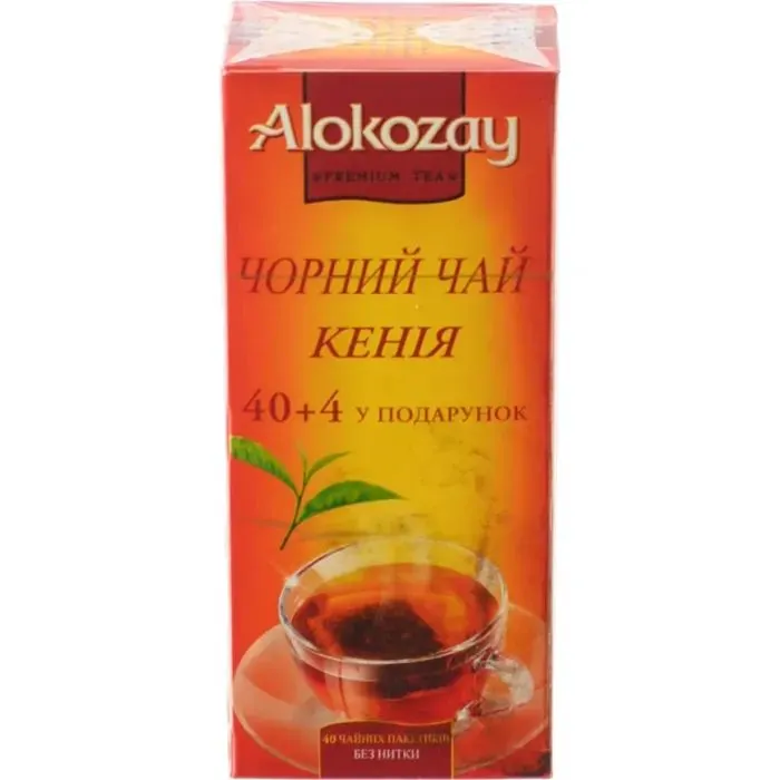 Чай Alokozay Кенія чорний 40+4 (без нитки) (4820229041754)