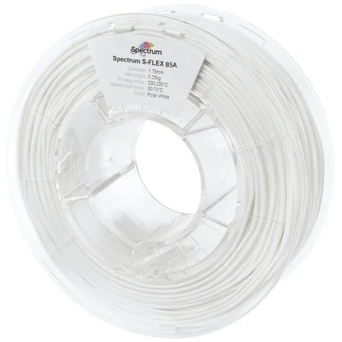 Пластик для 3D-принтера Spectrum S-Flex 85A 1.75mm 0.25kg White, Polar RAL 9003 (80571)