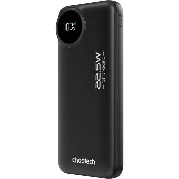 Батарея универсальная Choetech 10000mAh, 22.5W, PD, QC/3.0, Black (M15-B791-ACBK-NG)