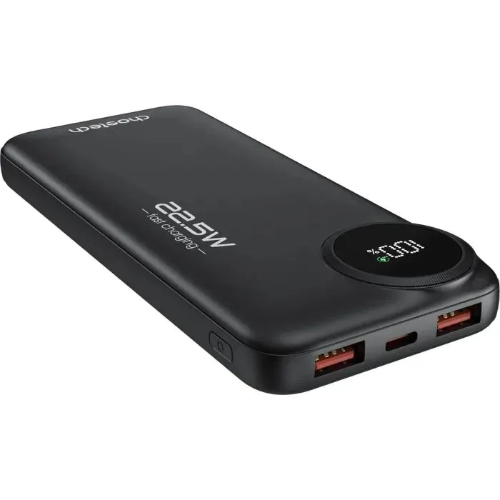 Батарея универсальная Choetech 10000mAh, 22.5W, PD, QC/3.0, Black (M15-B791-ACBK-NG) изображение 3