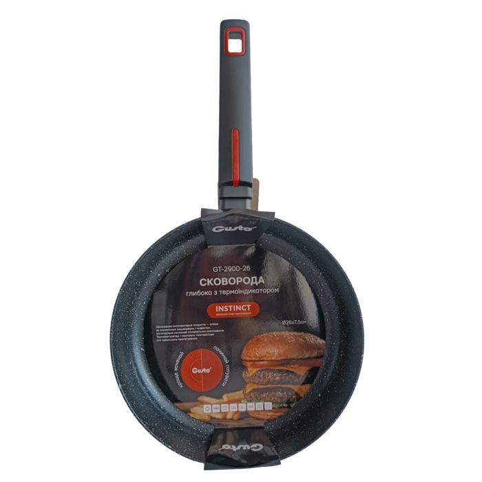 Сковорода Gusto Instinct з термоіндикатором 28 cм (GT-2900-28)