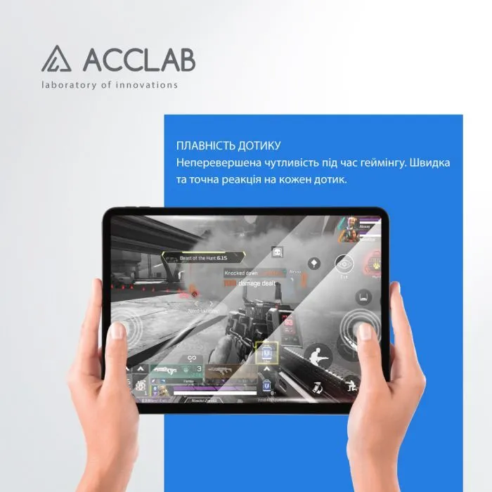 Скло захисне ACCLAB Full Glue Samsung Galaxy Tab S10 FE 10.9" (1283126637001) зображення 6