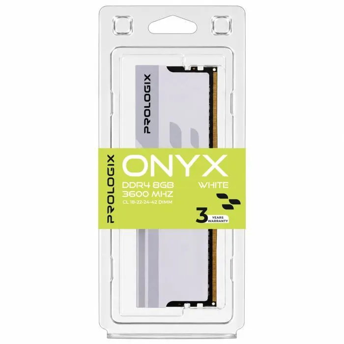 Модуль памяти для компьютера DDR4 8GB 3600 MHz Onyx White Prologix (PRO8GB3600YW4) изображение 4
