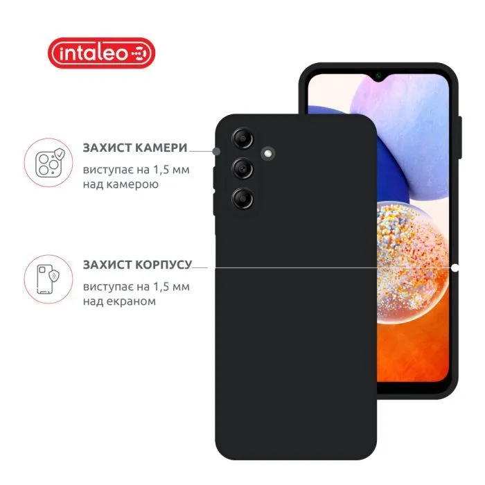 Чохол до мобільного телефона Intaleo SoftShell Samsung Galaxy A14 Black (1283126580130) зображення 3