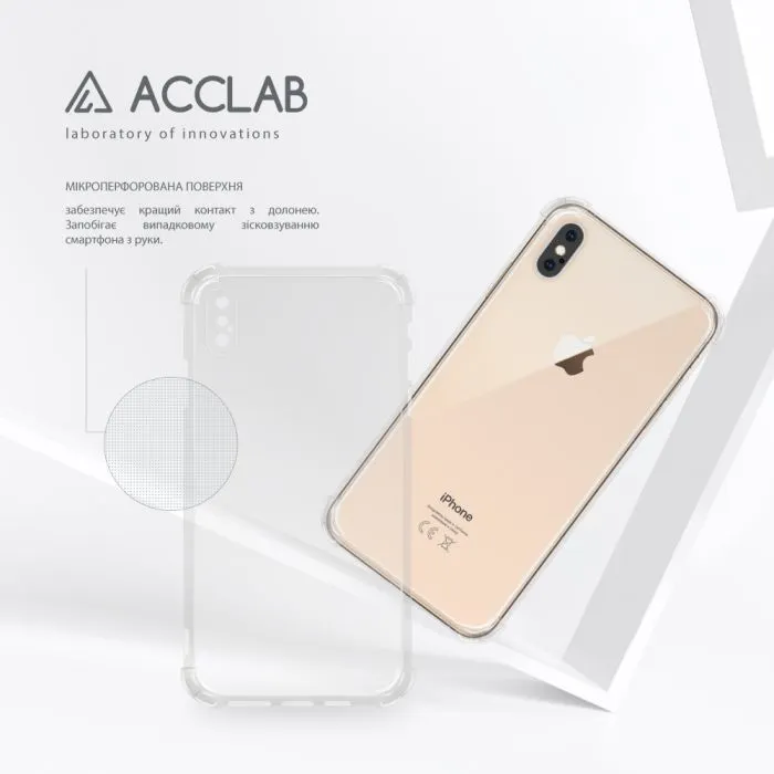 Чохол до мобільного телефона ACCLAB TPU ShockProof Apple iPhone XS Max Transparent (1283126610882) зображення 5
