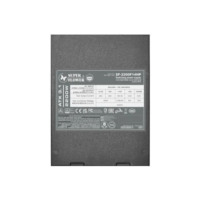 Блок живлення Super Flower 2200W LEADEX TITANIUM (SF-2200F14HP) зображення 6