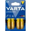 Батарейка Varta AA Longlife LR6 * 4 (04106101414)