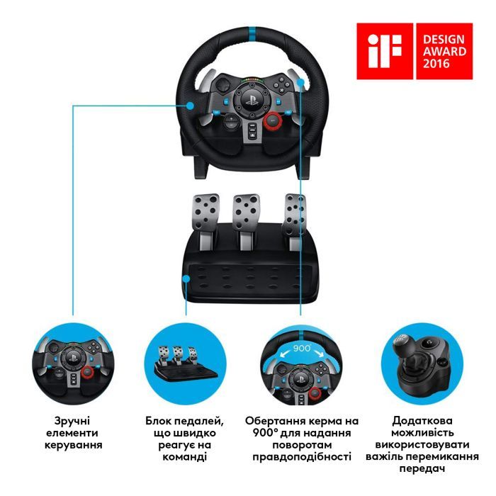 Кермо Logitech G29 Driving Force (941-000112) зображення 6